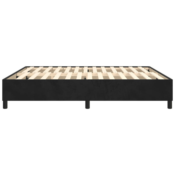 Boxspringbettgestell Schwarz 200x200 cm Samt