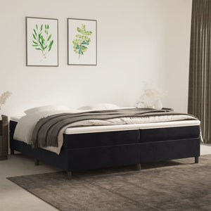 Boxspringbettgestell Schwarz 200x200 cm Samt