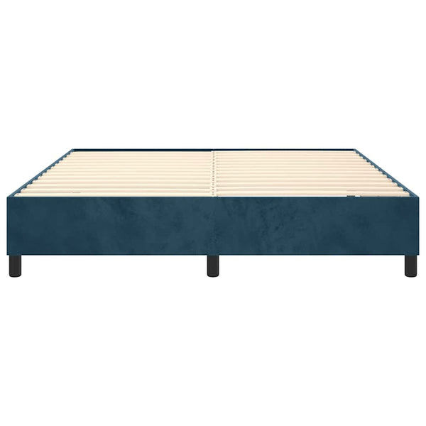 Boxspringbettgestell Dunkelblau 200x200 cm Samt