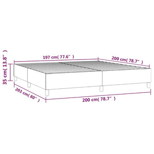 Boxspringbettgestell Dunkelblau 200x200 cm Samt