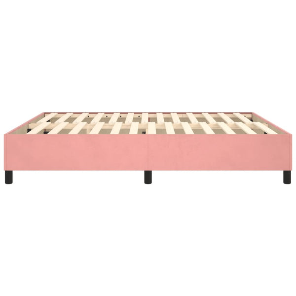 Boxspringbettgestell Rosa 200x200 cm Samt