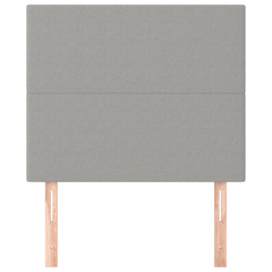 Kopfteil Hellgrau 80x5x118/128 cm Stoff