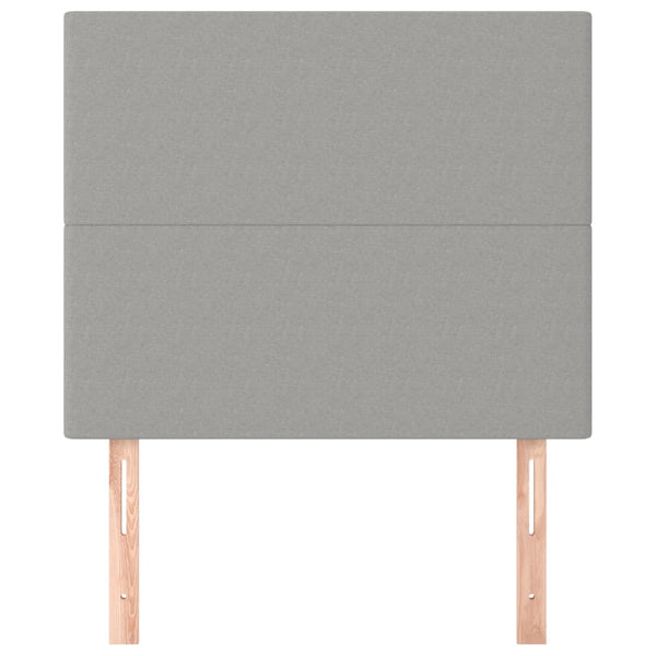 Kopfteil Hellgrau 80x5x118/128 cm Stoff