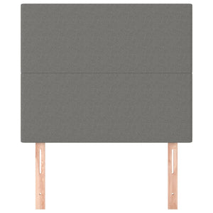 Kopfteil Dunkelgrau 80 x 5 x 118/128 cm Stoff