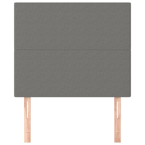 Kopfteil Dunkelgrau 80 x 5 x 118/128 cm Stoff