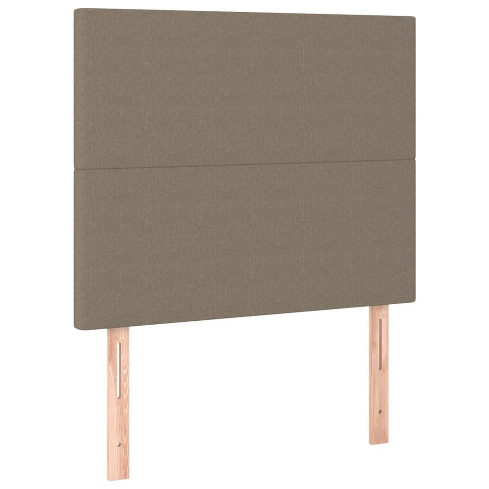 Kopfteil Taupe 80x5x118/128 cm Stoff