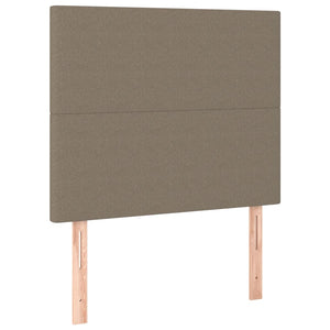 Kopfteil Taupe 80x5x118/128 cm Stoff