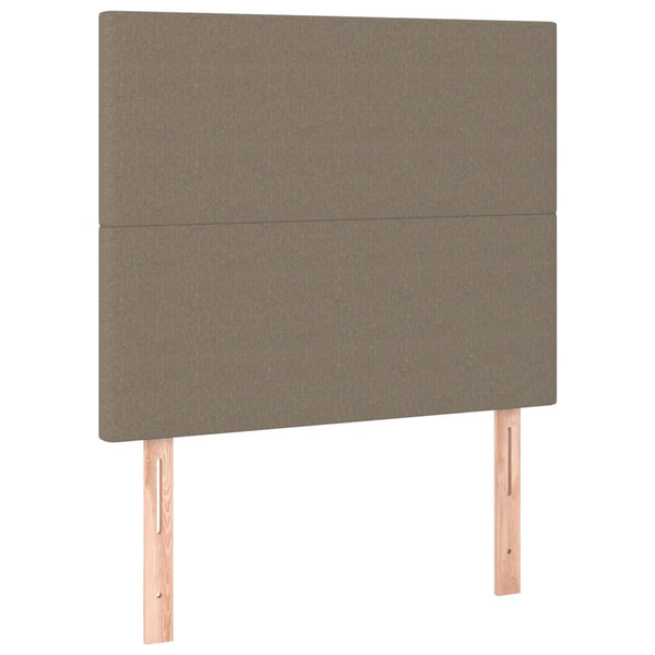 Kopfteil Taupe 80x5x118/128 cm Stoff