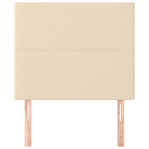 Kopfteil Creme 80x5x118/128 cm Stoff