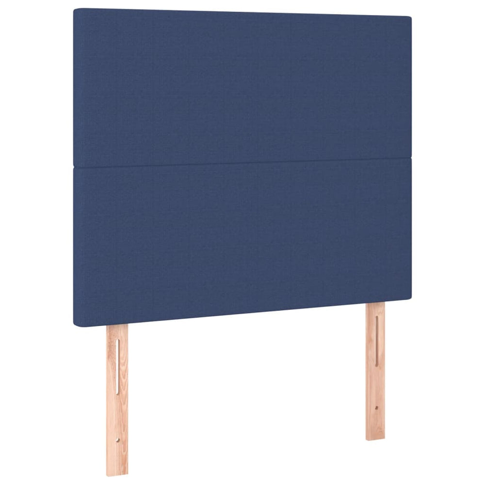 Kopfteil Blau 80x5x118/128 cm Stoff