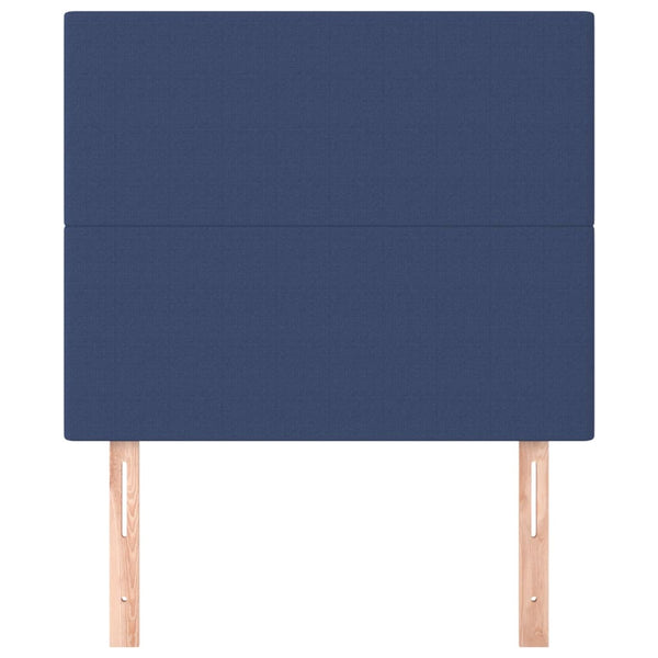 Kopfteil Blau 80x5x118/128 cm Stoff