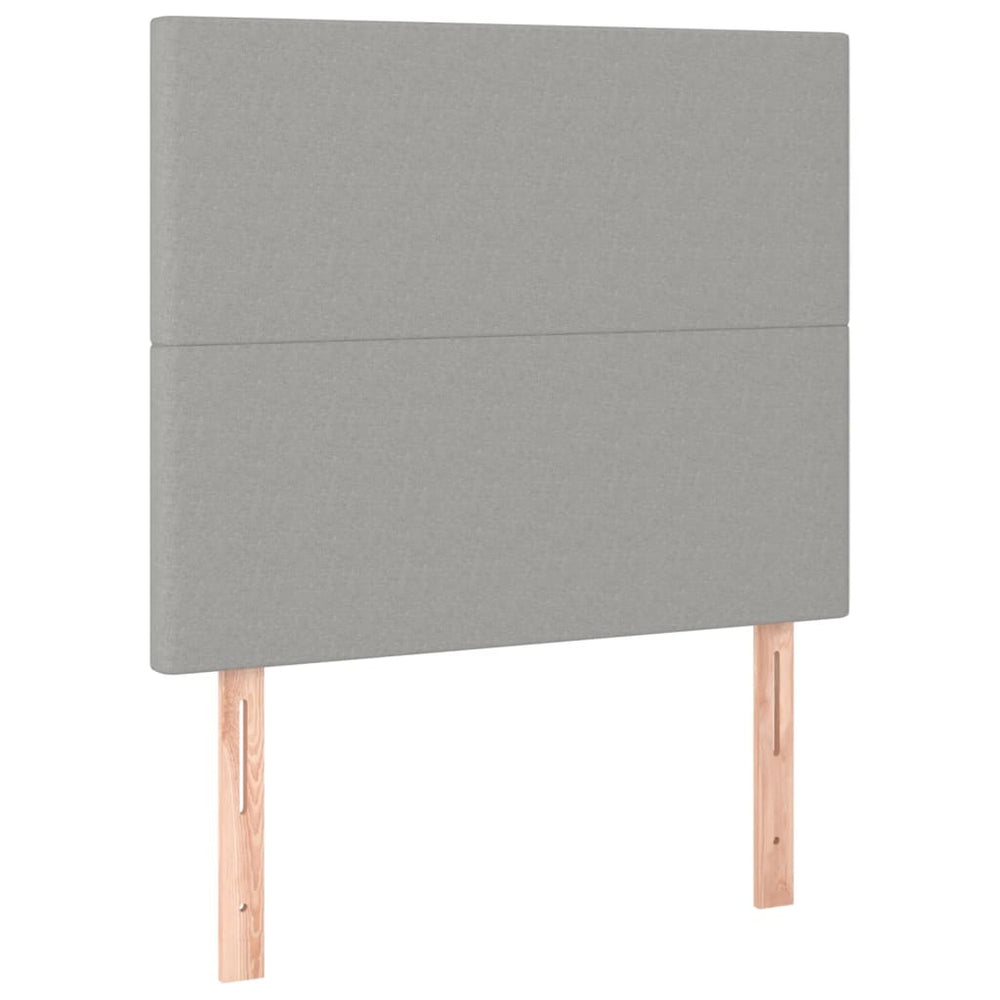 Kopfteil Hellgrau 90x5x118/128 cm Stoff