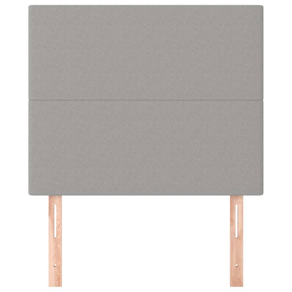 Kopfteil Hellgrau 90x5x118/128 cm Stoff