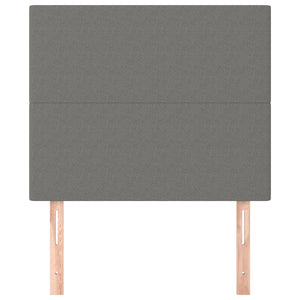 Kopfteil Dunkelgrau 90 x 5 x 118/128 cm Stoff