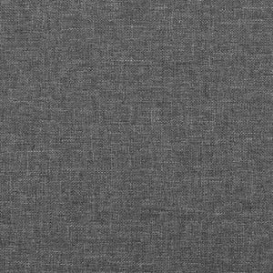 Kopfteil Dunkelgrau 90 x 5 x 118/128 cm Stoff