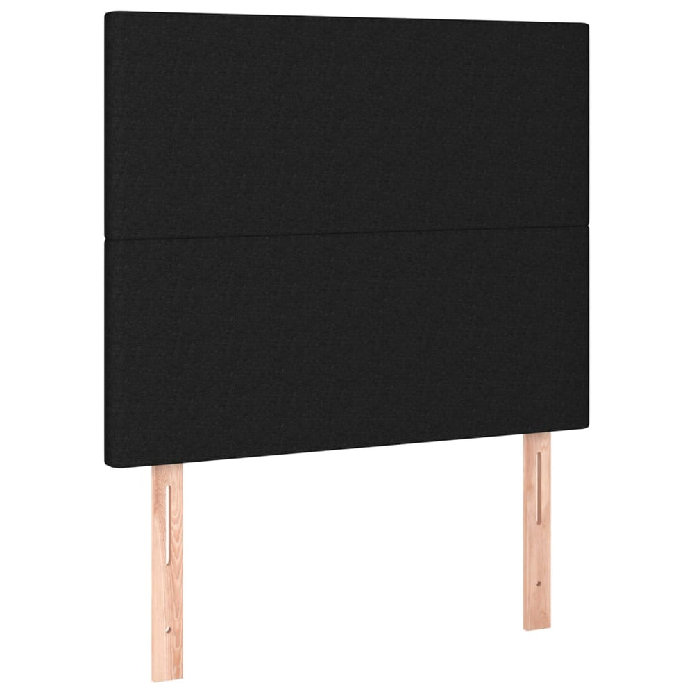 Kopfteil Schwarz 90x5x118/128 cm Stoff