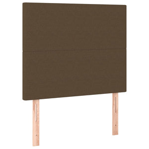 Kopfteil Dunkelbraun 90x5x118/128 cm Stoff
