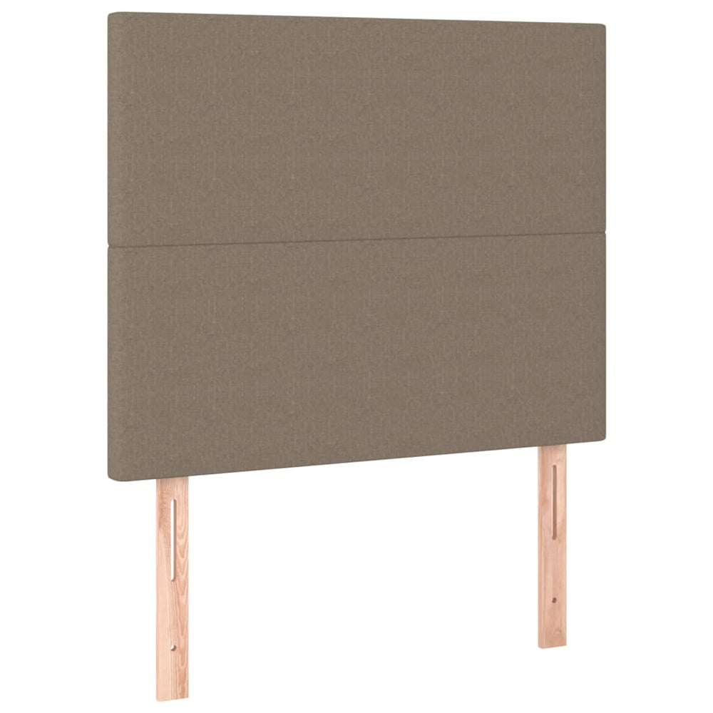 Kopfteil Taupe 90x5x118/128 cm Stoff