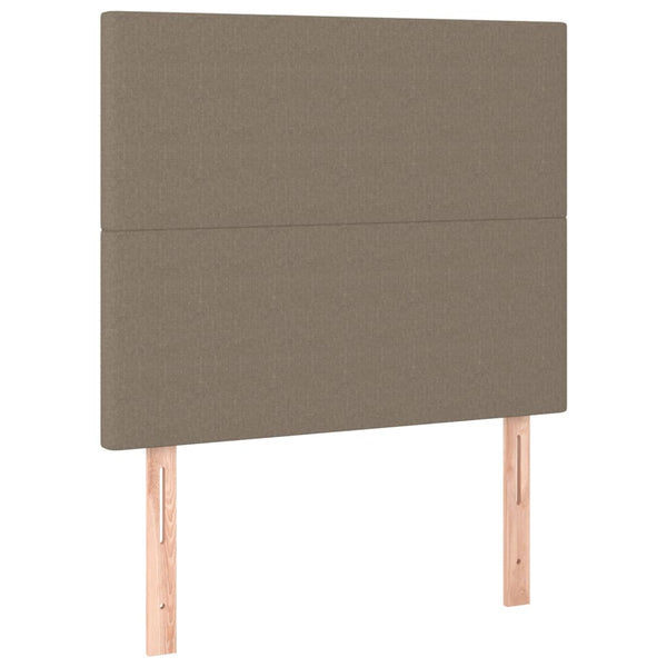 Kopfteil Taupe 90x5x118/128 cm Stoff