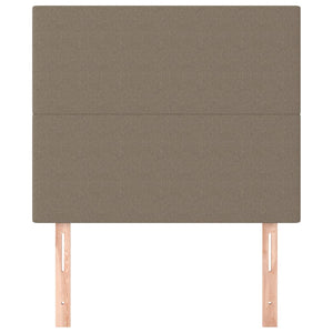 Kopfteil Taupe 90x5x118/128 cm Stoff
