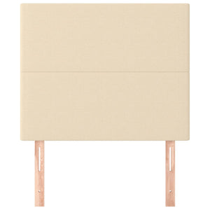 Kopfteil Creme 90x5x118/128 cm Stoff
