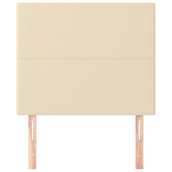 Kopfteil Creme 90x5x118/128 cm Stoff