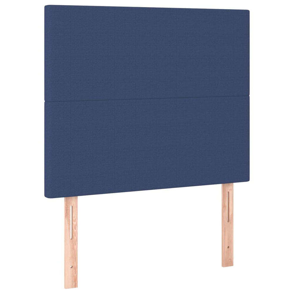 Kopfteil Blau 90x5x118/128 cm Stoff