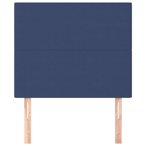Kopfteil Blau 90x5x118/128 cm Stoff