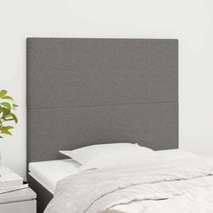 Kopfteil Dunkelgrau 100 x 5 x 118/128 cm Stoff