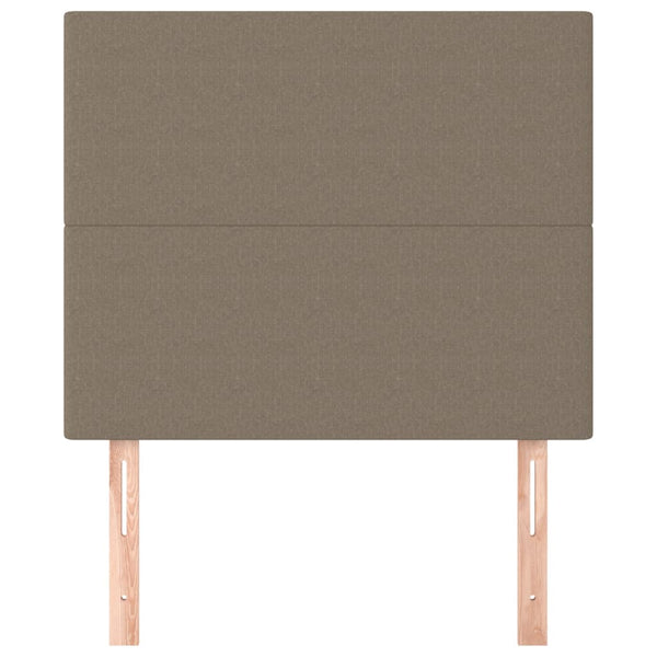 Kopfteil Taupe 100x5x118/128 cm Stoff