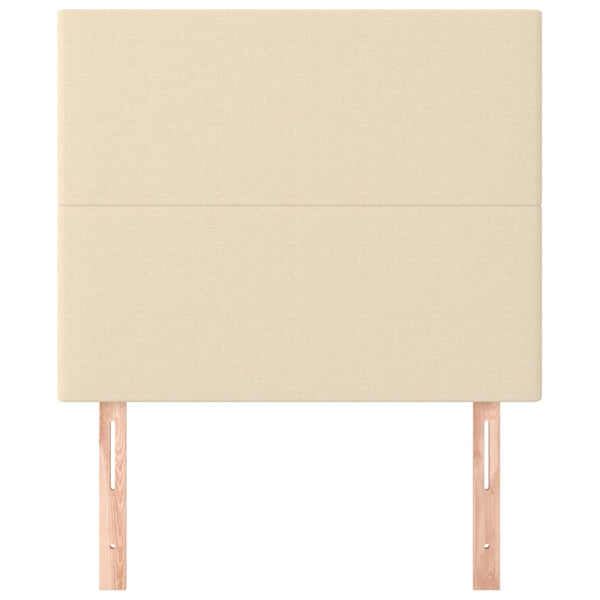 Kopfteil Creme 100x5x118/128 cm Stoff