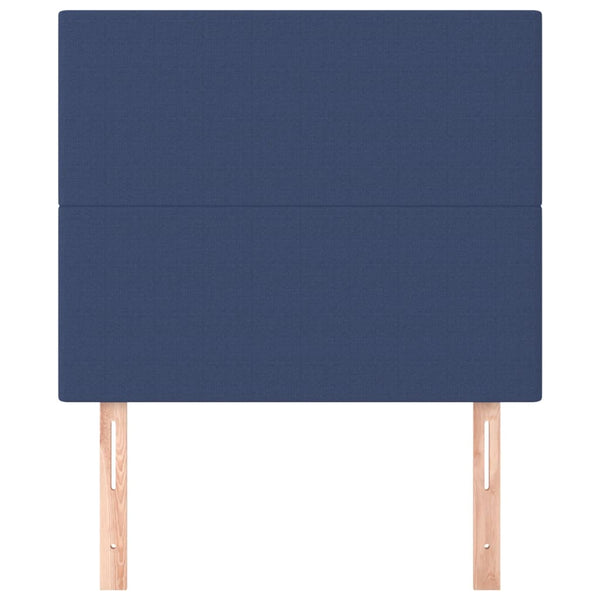 Kopfteil Blau 100 x 5 x 118/128 cm Stoff