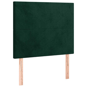 Kopfteil Dunkelgrün 80x5x118/128 cm Samt