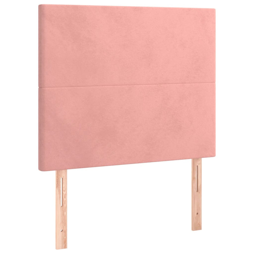 Kopfteil Rosa 80x5x118/128 cm Samt