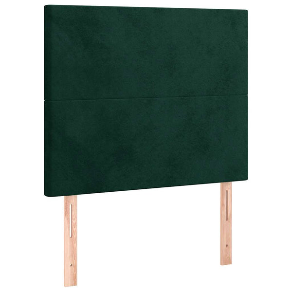 Kopfteil Dunkelgrün 90x5x118/128 cm Samt