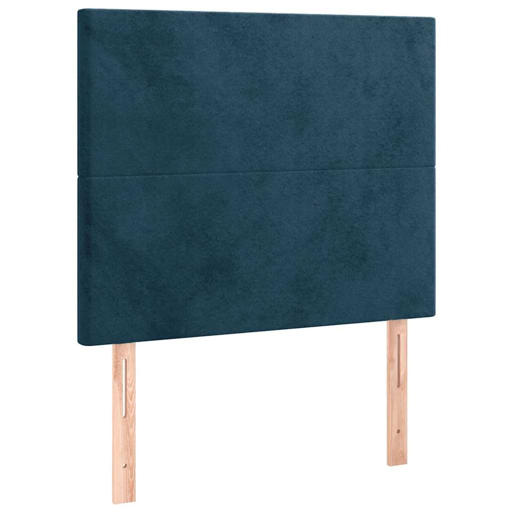 Kopfteil Dunkelblau 90x5x118/128 cm Samt