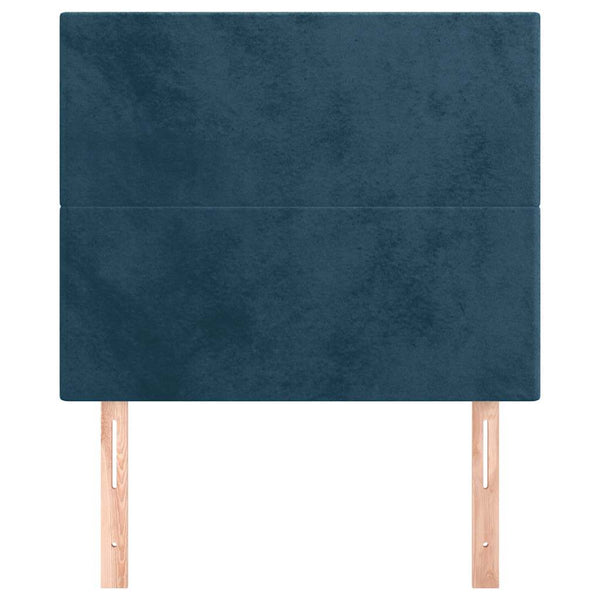 Kopfteil Dunkelblau 90x5x118/128 cm Samt