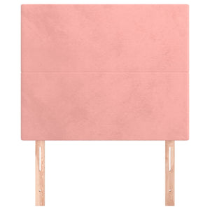 Kopfteil Rosa 100 x 5 x 118/128 cm Samt
