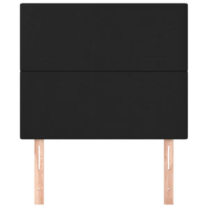 Kopfteil Schwarz 80x5x118/128 cm Kunstleder