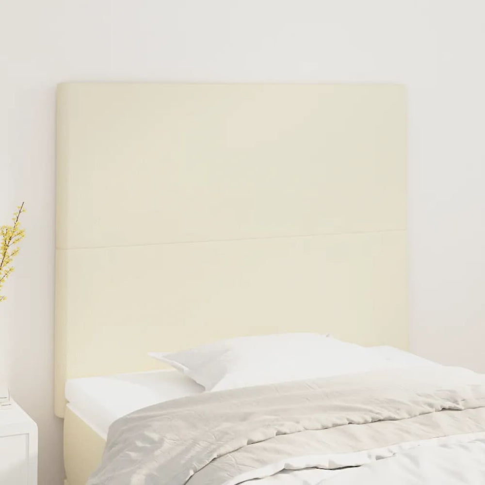 vidaXL Tête de lit Crème 80x5x118/128 cm Similicuir