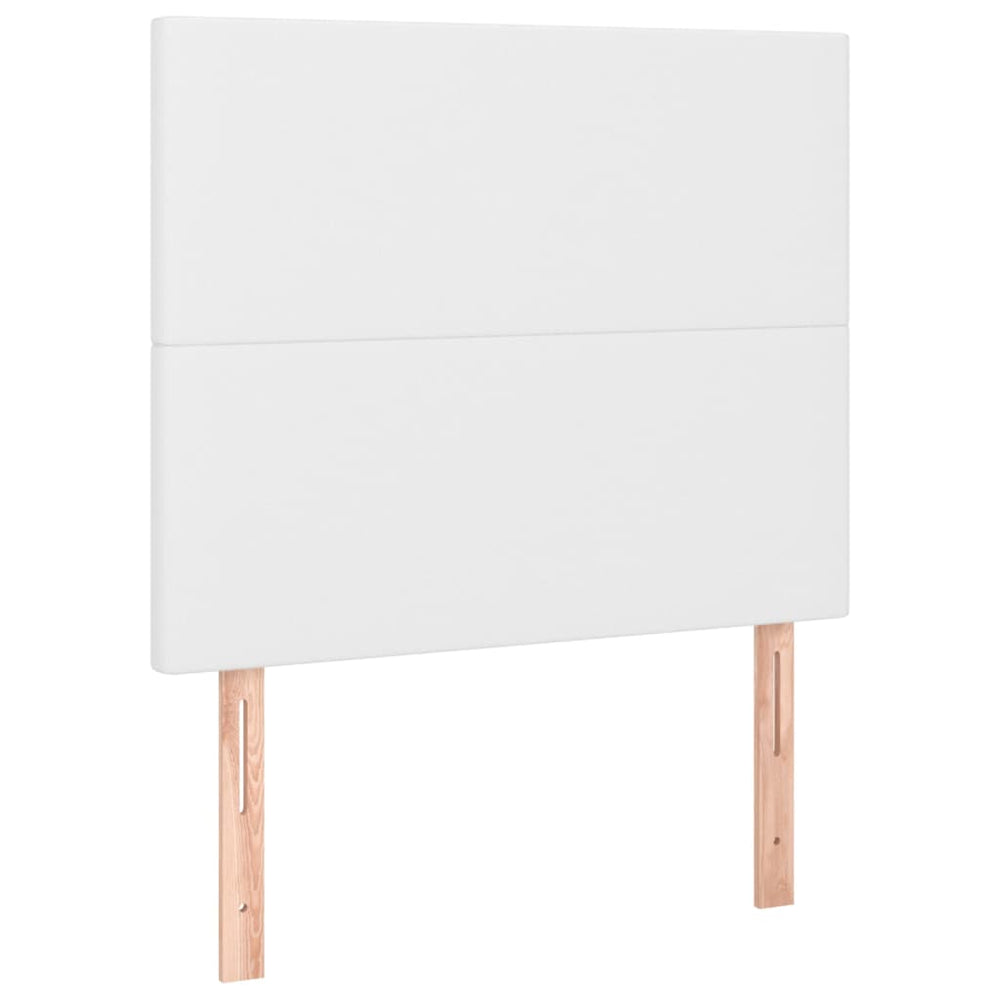 vidaXL Tête de lit Blanc 90x5x118/128 cm Similicuir