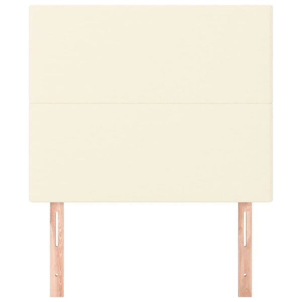 Kopfteil Creme 90x5x118/128 cm Kunstleder