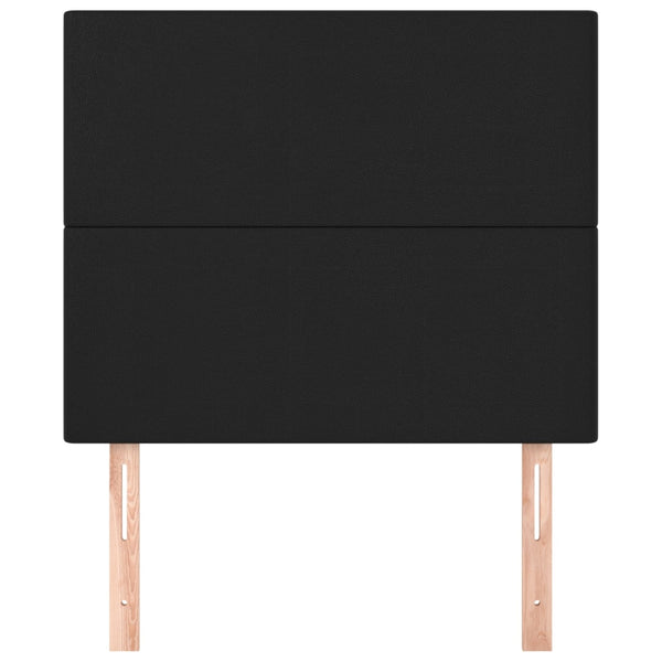 Kopfteil Schwarz 100x5x118/128 cm Kunstleder