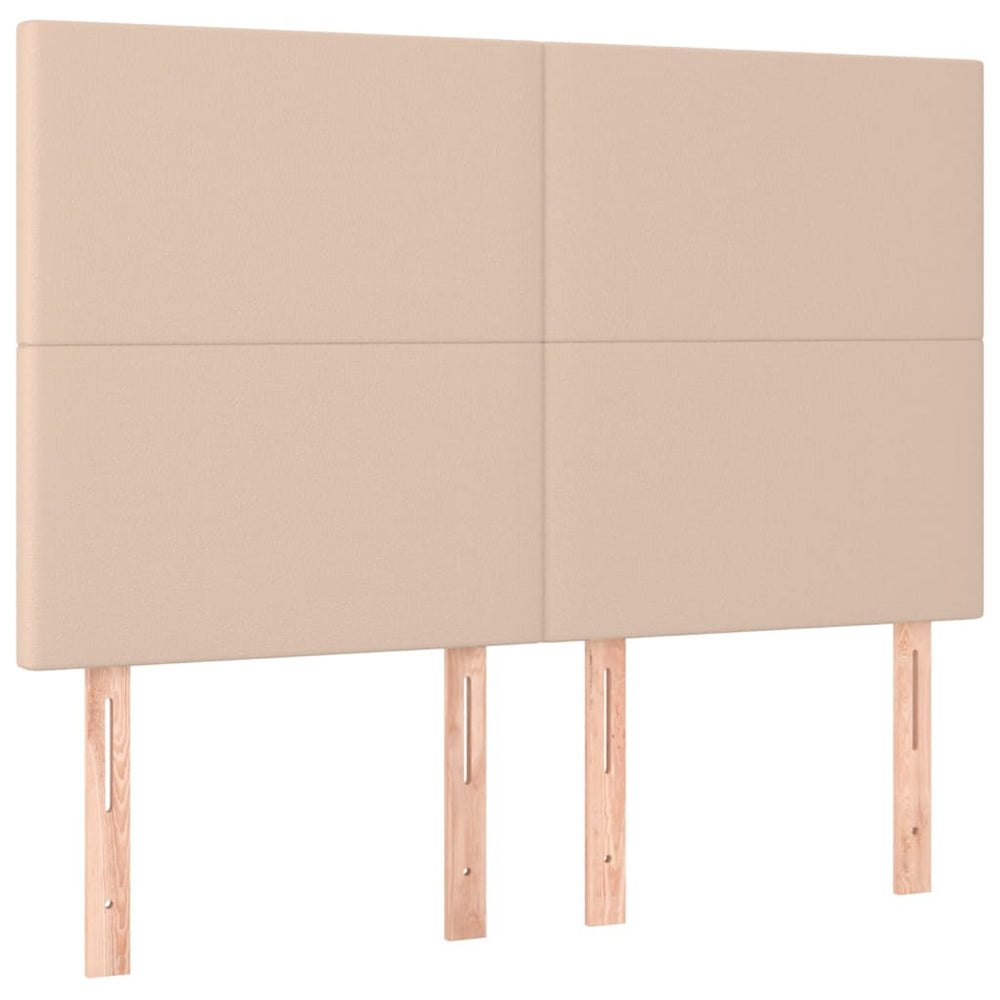 vidaXL Tête de lit Cappuccino 144x5x118/128 cm Similicuir