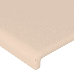 Kopfteil Cappuccino 144x5x118/128 cm Kunstleder