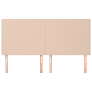 Kopfteil Cappuccino 180x5x118/128 cm Kunstleder