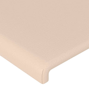 Kopfteil Cappuccino 180x5x118/128 cm Kunstleder