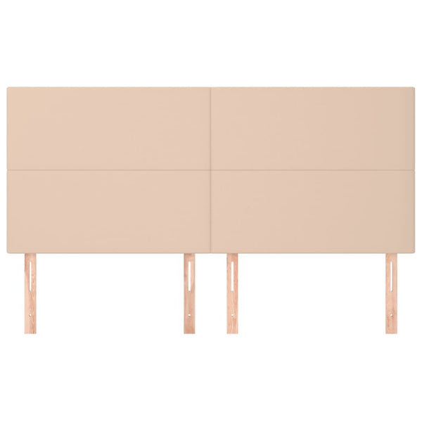 Kopfteil Cappuccino 200x5x118/128 cm Kunstleder