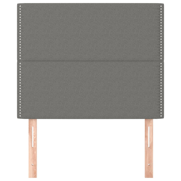 Kopfteil Dunkelgrau 80 x 5 x 118/128 cm Stoff