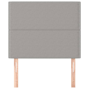 Kopfteil Hellgrau 90x5x118/128 cm Stoff